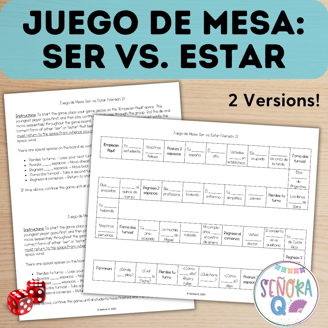 Increase Your Spanish Students’ Engagement With Board Games – Señora Q